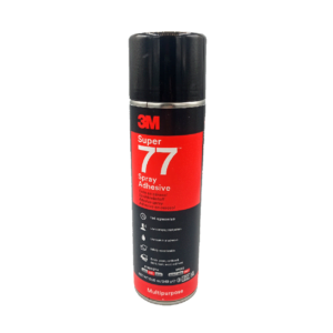 El 3M Spray 77 consigue uniones en en espuma acolchada, plástico, tejido, metal y matera. Conserva los tejidos de vidrio durante procesos de infusión.